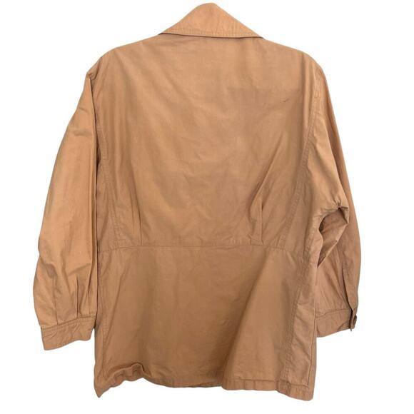 Calvin Klein Women's Vintage Safari Jacket Camel Size 8 - Picture 2 of 12